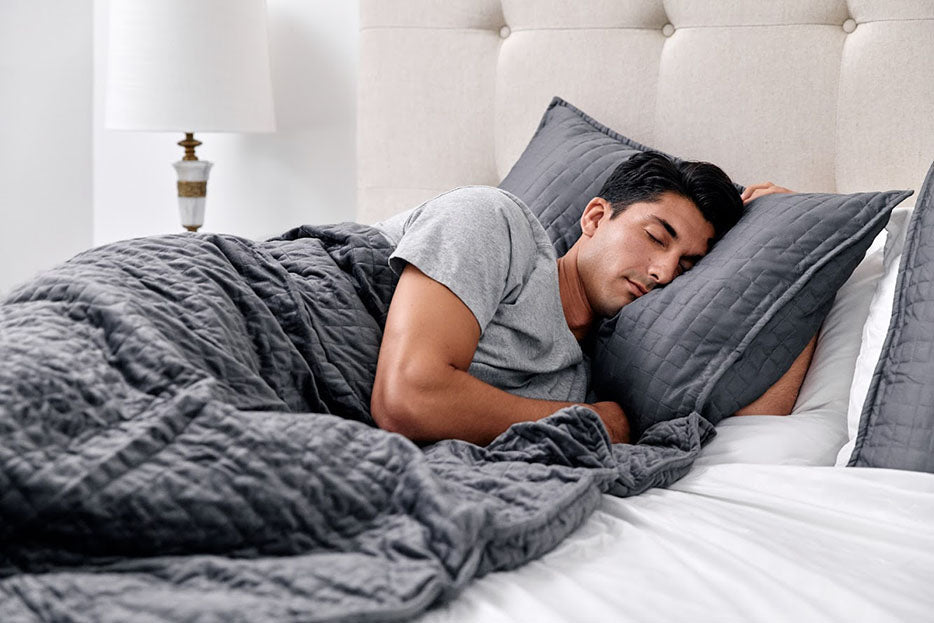 man sleeping on his side