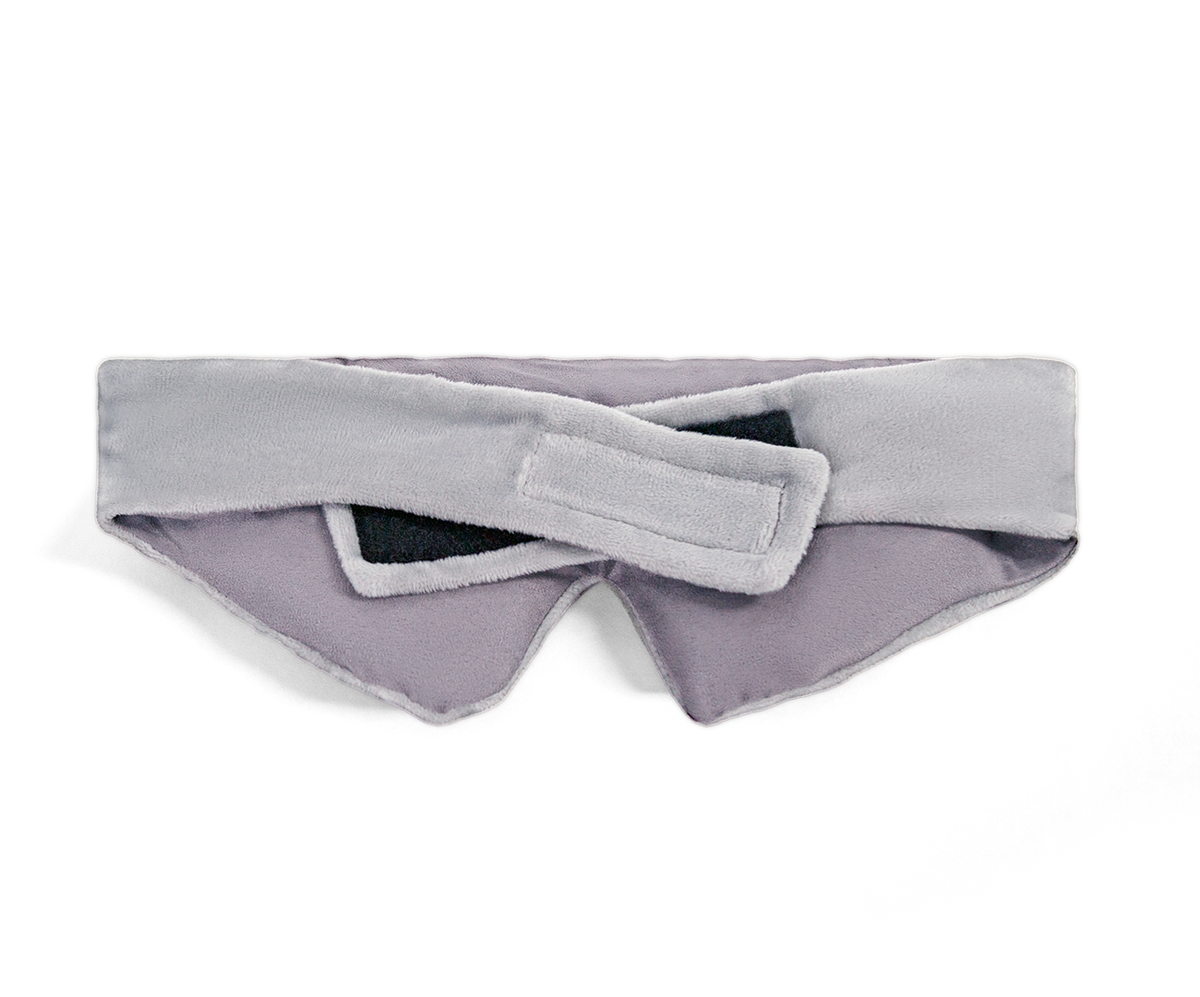 grey weighted eye mask by Gravity Blanket