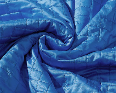 A twisted Forest Green Gravity Weighted Cooling Blanket - #color_cerulean-blue