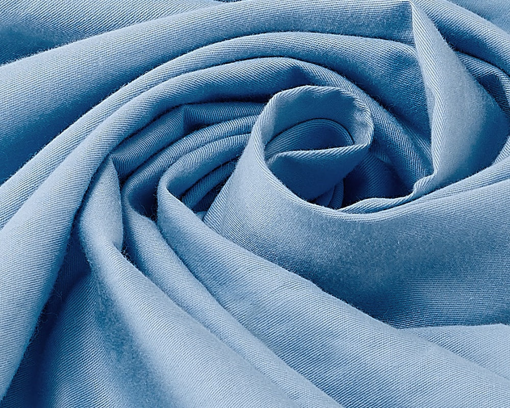 Dusty Blue Coiled Basics by Gravity Cotton Duvet Cover  - #color_dusty-blue