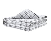 Gravity Grey flannel sheets folded