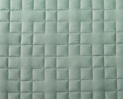 Close-up of plush light green gravity kids weighted blanket
