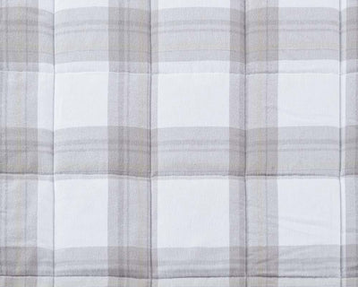 Closeup of light grey flannel fabric #color_light-grey-plaid