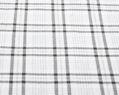 Grey Plaid fabric upclose #color_grey-plaid